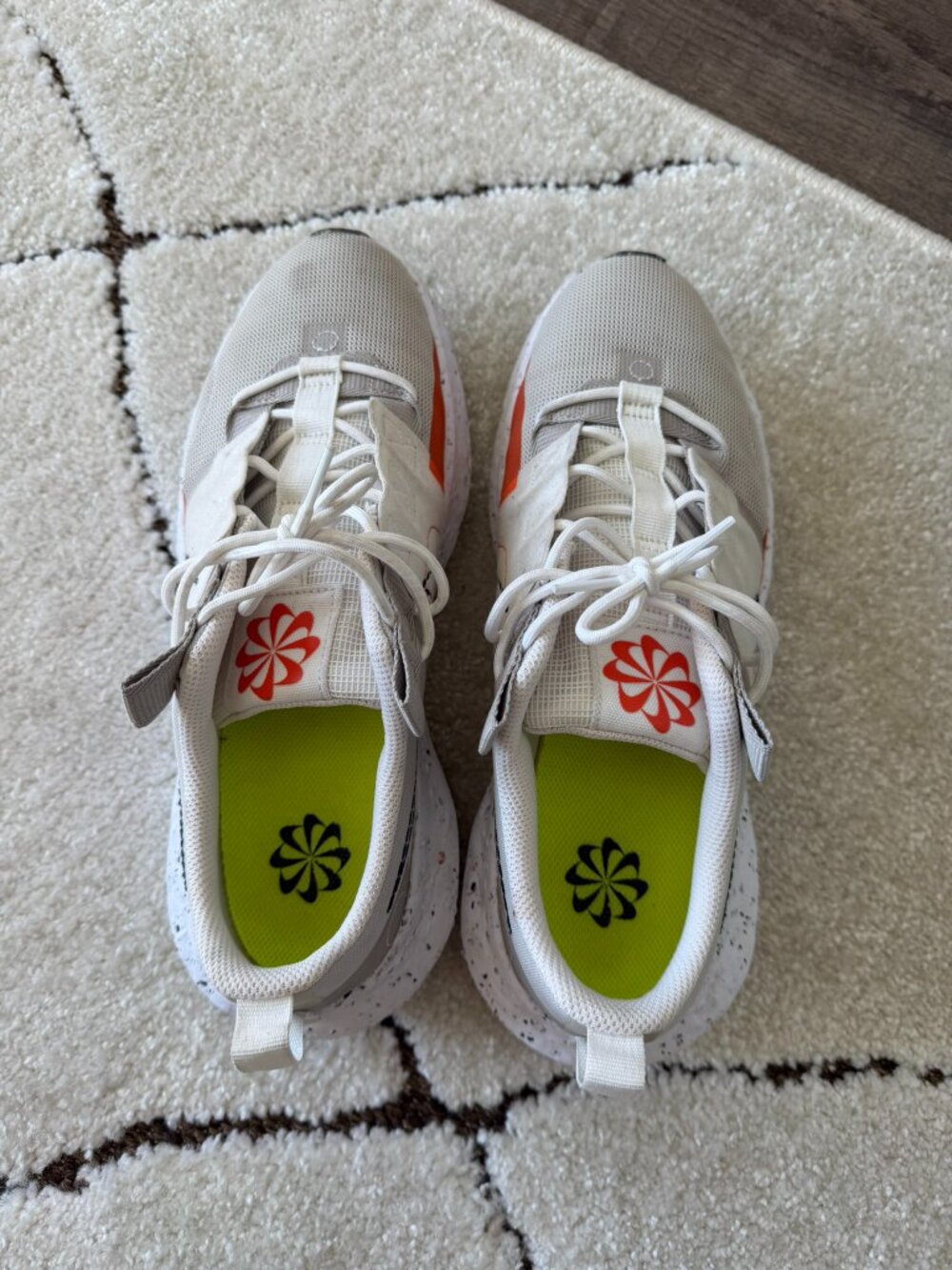 Nike Crater Impact Size 10.5 Gray Orange Sustainable Running Shoes - Picture 5 of 9